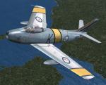FSX Section F8 F-86 Sabre - South African Air Force 1953 Textures